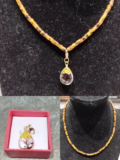 Création de collier sur mesure en pierres précieuses Oeil de tigre , Bordeaux, Les petits bonheurs de Violette